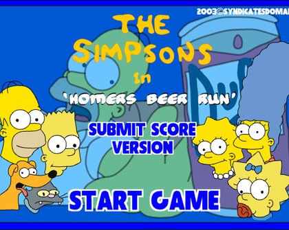 The Simpsons in Homers Beer Run