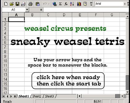 Sneaky Weasel Tetris