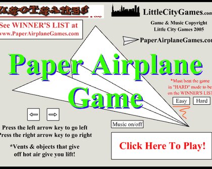 Paper Airplane Game